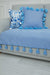 Tasselled Reversible Knitted Polyester Decorative Sofa Shawl and Throw Blanket Furniture Protector Washable Cover for Family,KO-26 Baby Blue