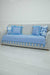 Tasselled Reversible Knitted Polyester Decorative Sofa Shawl and Throw Blanket Furniture Protector Washable Cover for Family,KO-26 Baby Blue