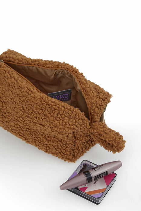 Teddy Fabric Handbag Toilet Bag Vanity Case Soft Daily Bag  for Women,CM-2B