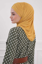 Two Colors Elegant Jersey Shawl for Women %95 Cotton Wrap Modesty Turban Cap Scarf,CPS-49 Fuchsia - Black