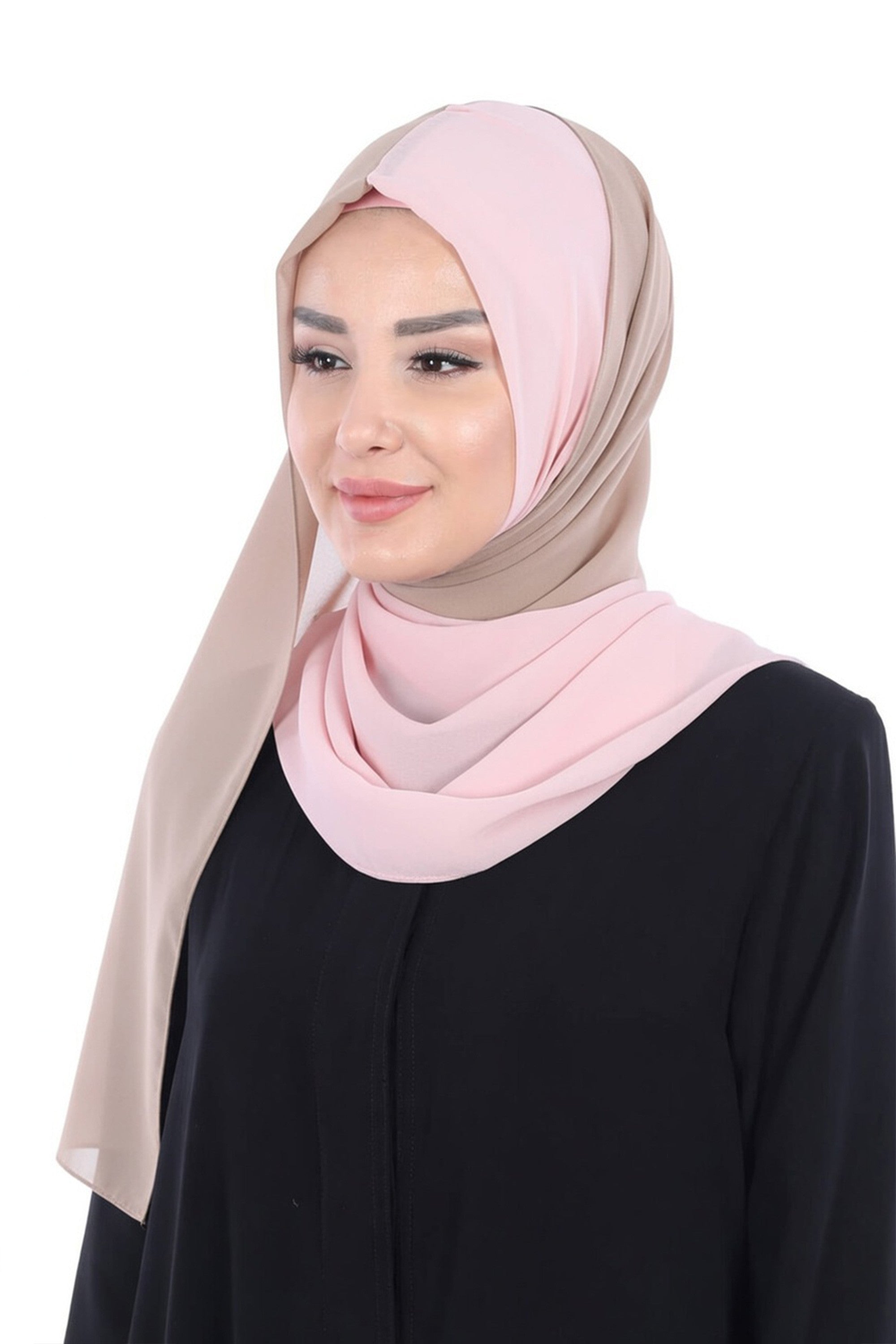 Two Colors Instant Chiffon Shawl,PS-102