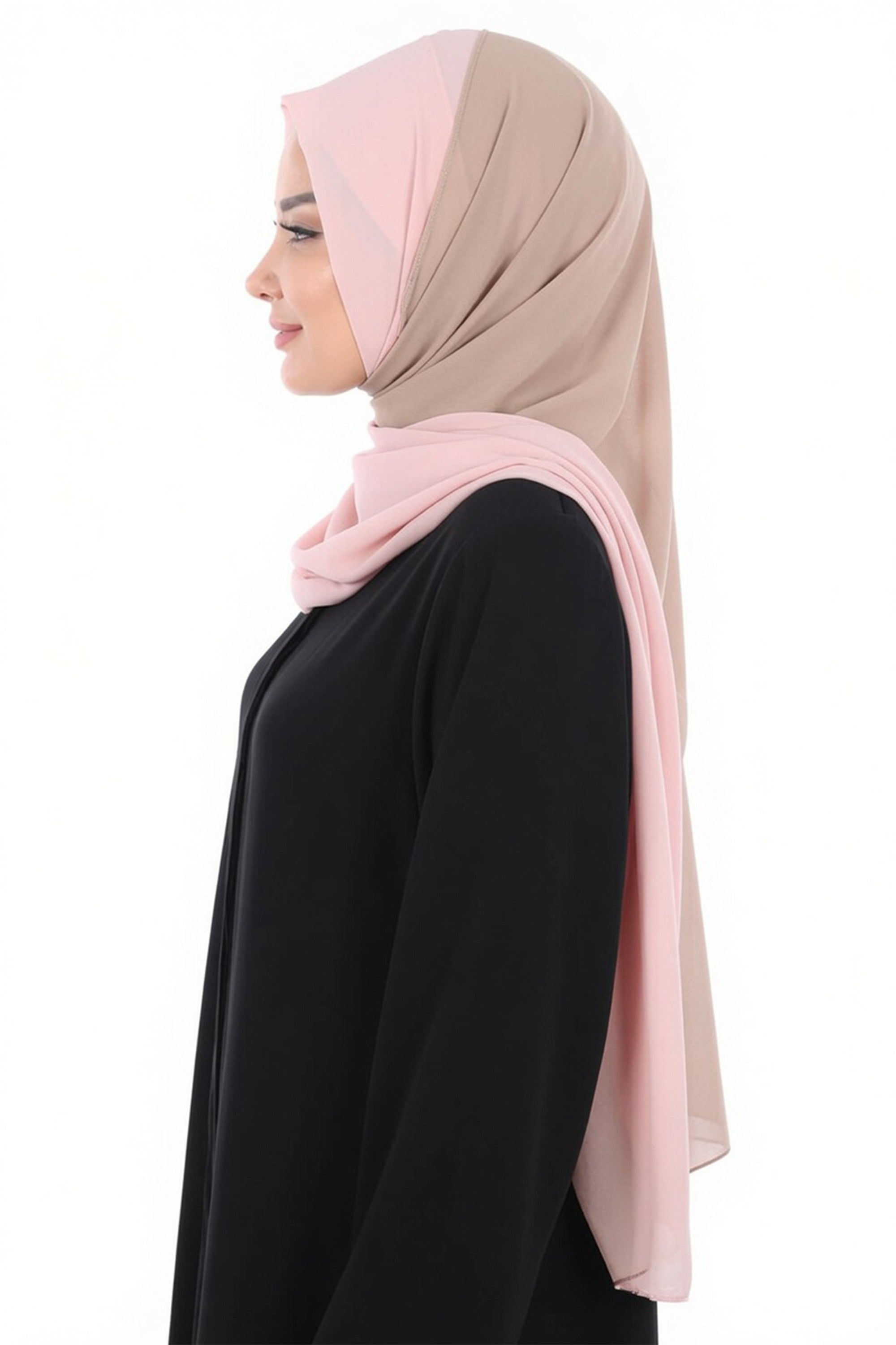 Two Colors Instant Chiffon Shawl,PS-102