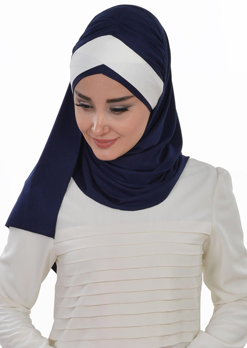 Two Colors Instant Cotton Shawl Head Wrap Ready Two Wear Head Wrap Scarf,CPS-40