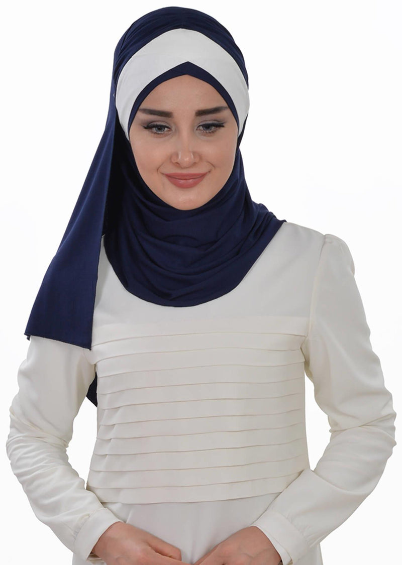 Two Colors Instant Cotton Shawl Head Wrap Ready Two Wear Head Wrap Scarf,CPS-40