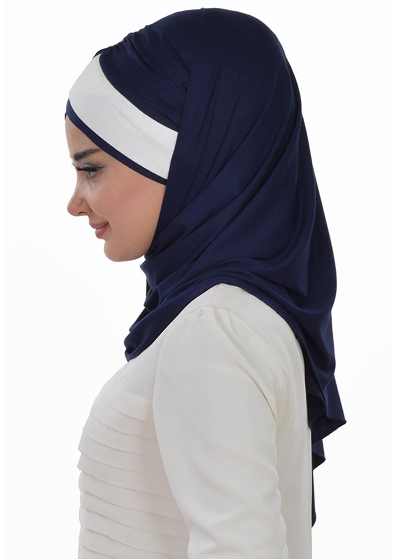 Two Colors Instant Cotton Shawl Head Wrap Ready Two Wear Head Wrap Scarf,CPS-40