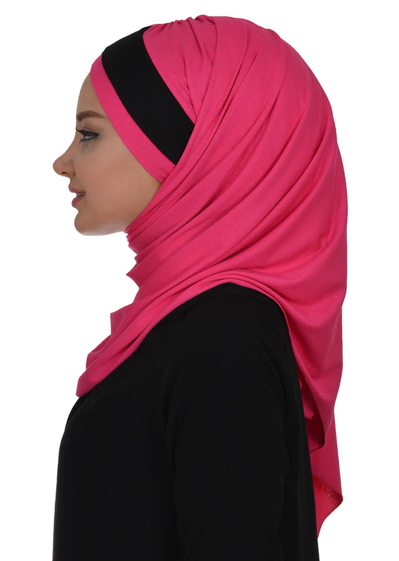 Two Colors Instant Cotton Shawl Head Wrap Ready Two Wear Head Wrap Scarf,CPS-40