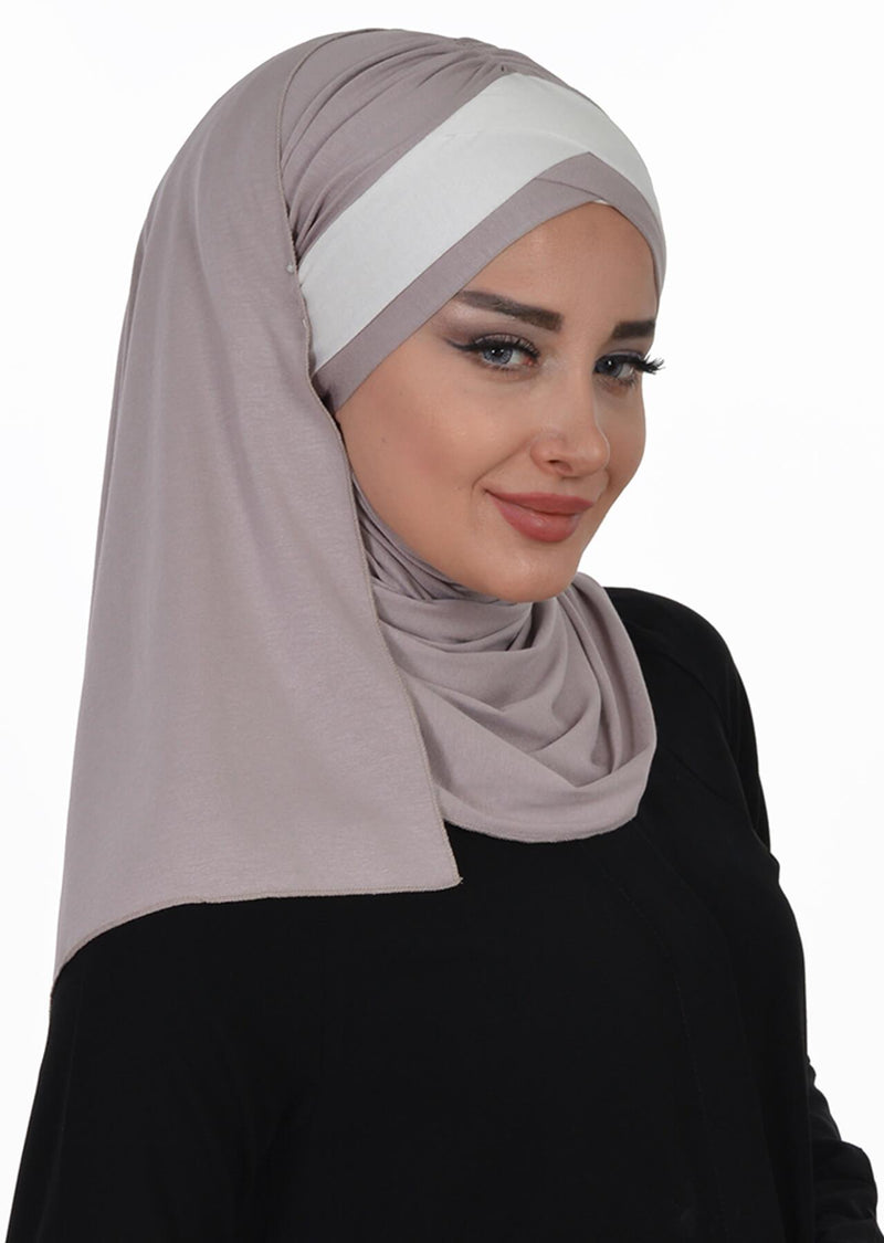 Two Colors Instant Cotton Shawl Head Wrap Ready Two Wear Head Wrap Scarf,CPS-40