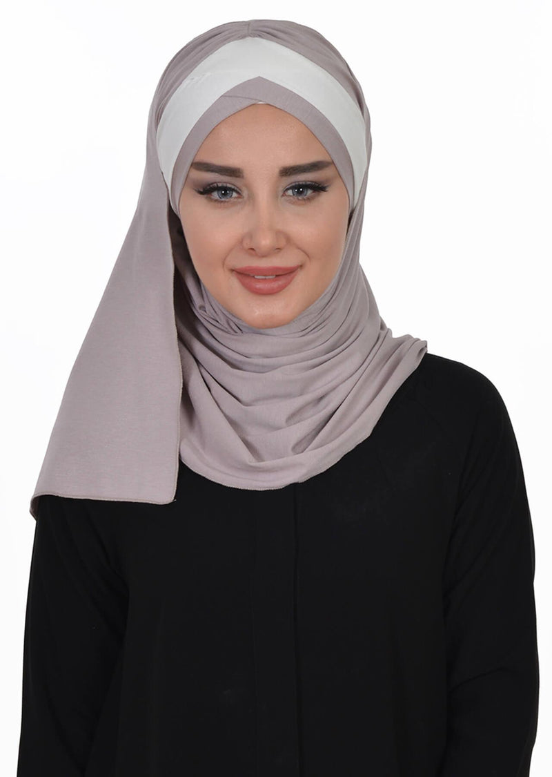 Two Colors Instant Cotton Shawl Head Wrap Ready Two Wear Head Wrap Scarf,CPS-40