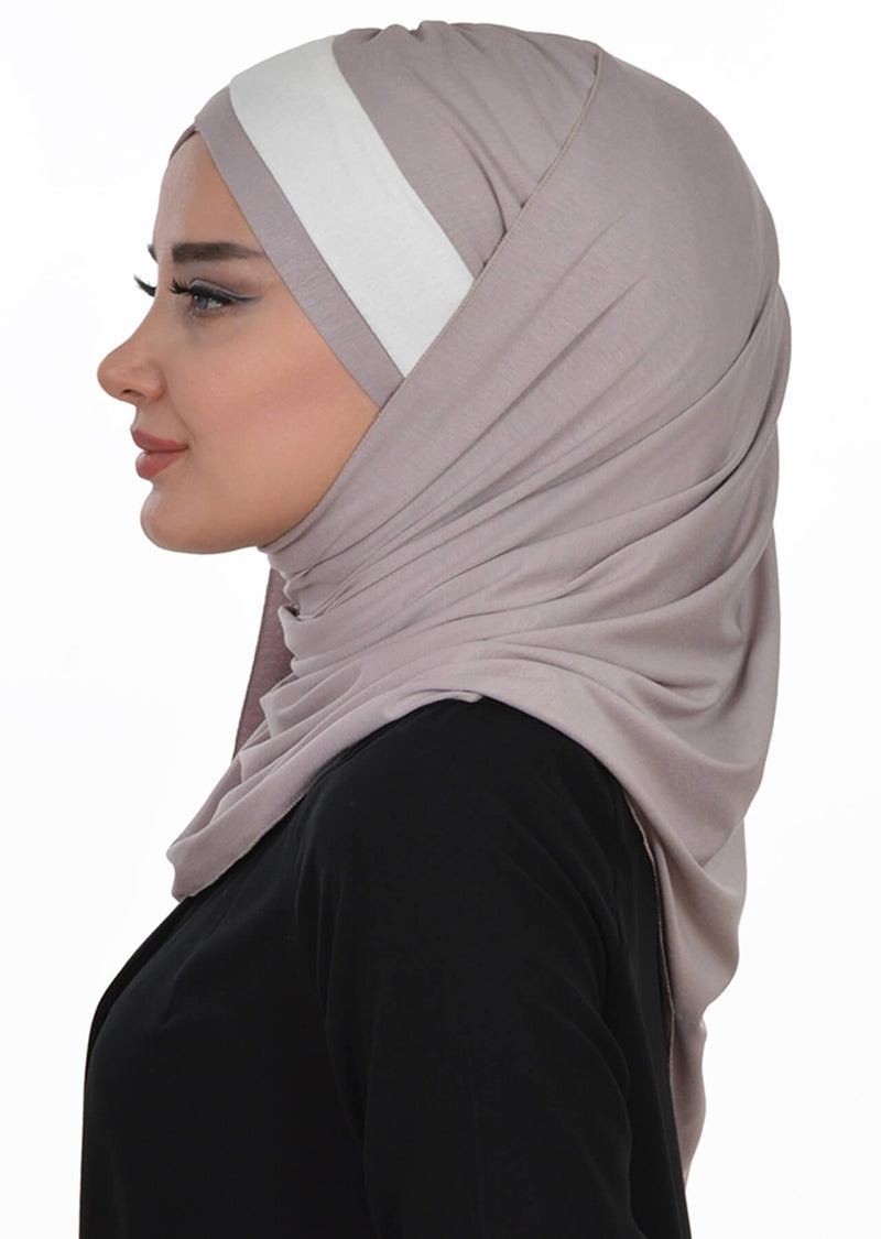 Two Colors Instant Cotton Shawl Head Wrap Ready Two Wear Head Wrap Scarf,CPS-40