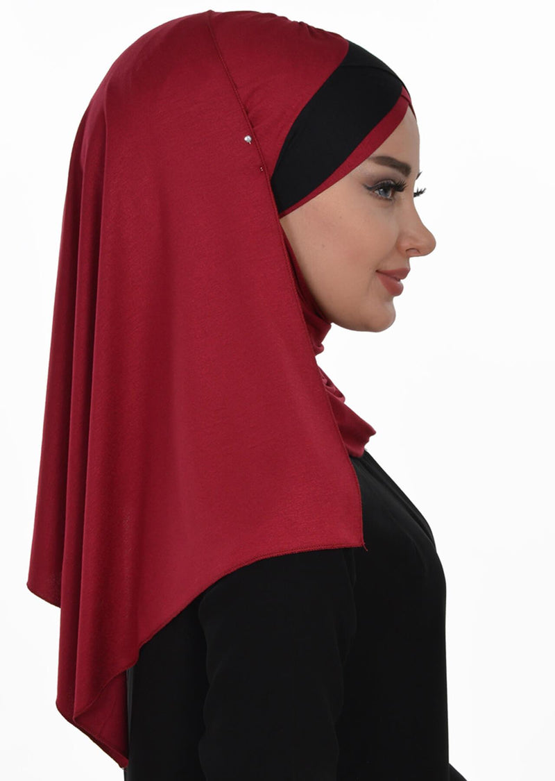 Two Colors Instant Cotton Shawl Head Wrap Ready Two Wear Head Wrap Scarf,CPS-40