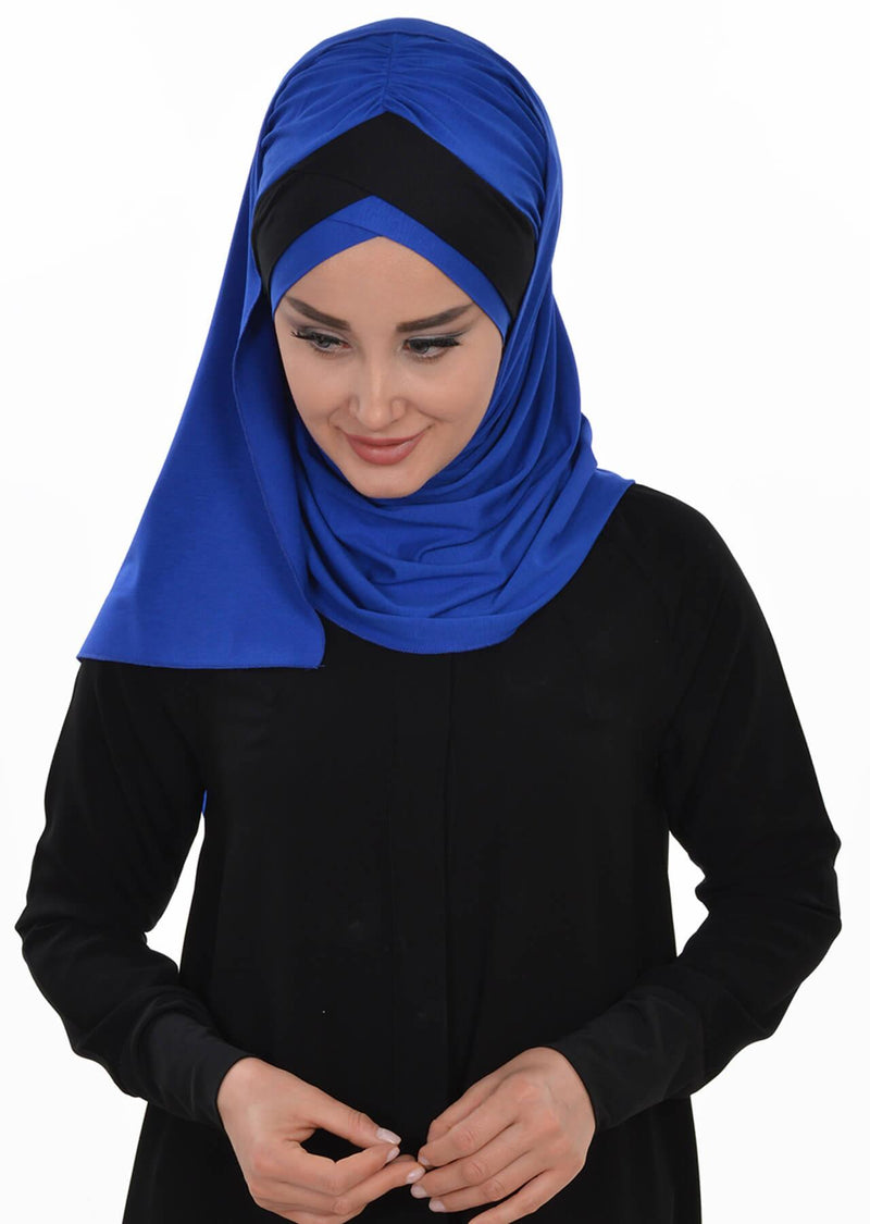 Two Colors Instant Cotton Shawl Head Wrap Ready Two Wear Head Wrap Scarf,CPS-40