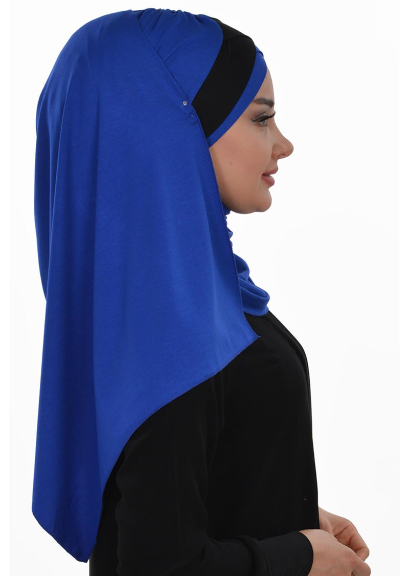 Two Colors Instant Cotton Shawl Head Wrap Ready Two Wear Head Wrap Scarf,CPS-40