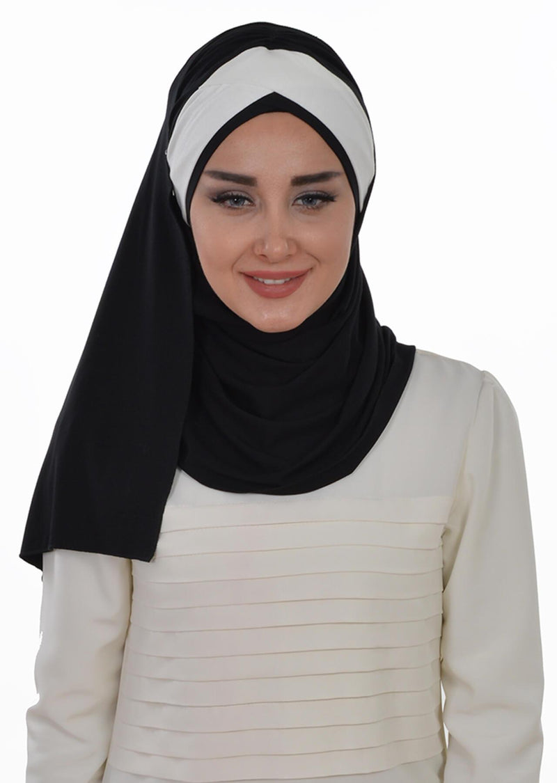 Two Colors Instant Cotton Shawl Head Wrap Ready Two Wear Head Wrap Scarf,CPS-40