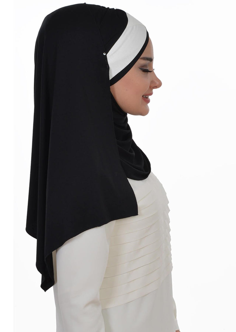 Two Colors Instant Cotton Shawl Head Wrap Ready Two Wear Head Wrap Scarf,CPS-40