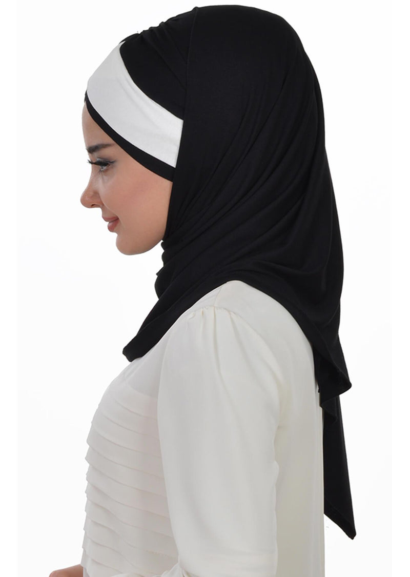 Two Colors Instant Cotton Shawl Head Wrap Ready Two Wear Head Wrap Scarf,CPS-40