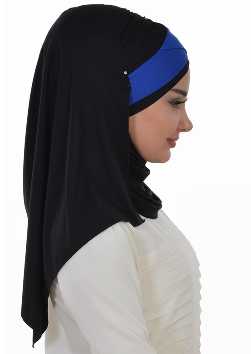 Two Colors Instant Cotton Shawl Head Wrap Ready Two Wear Head Wrap Scarf,CPS-40