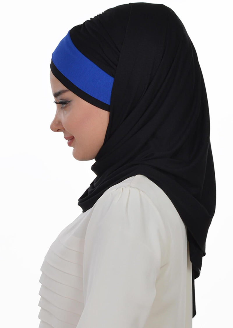 Two Colors Instant Cotton Shawl Head Wrap Ready Two Wear Head Wrap Scarf,CPS-40