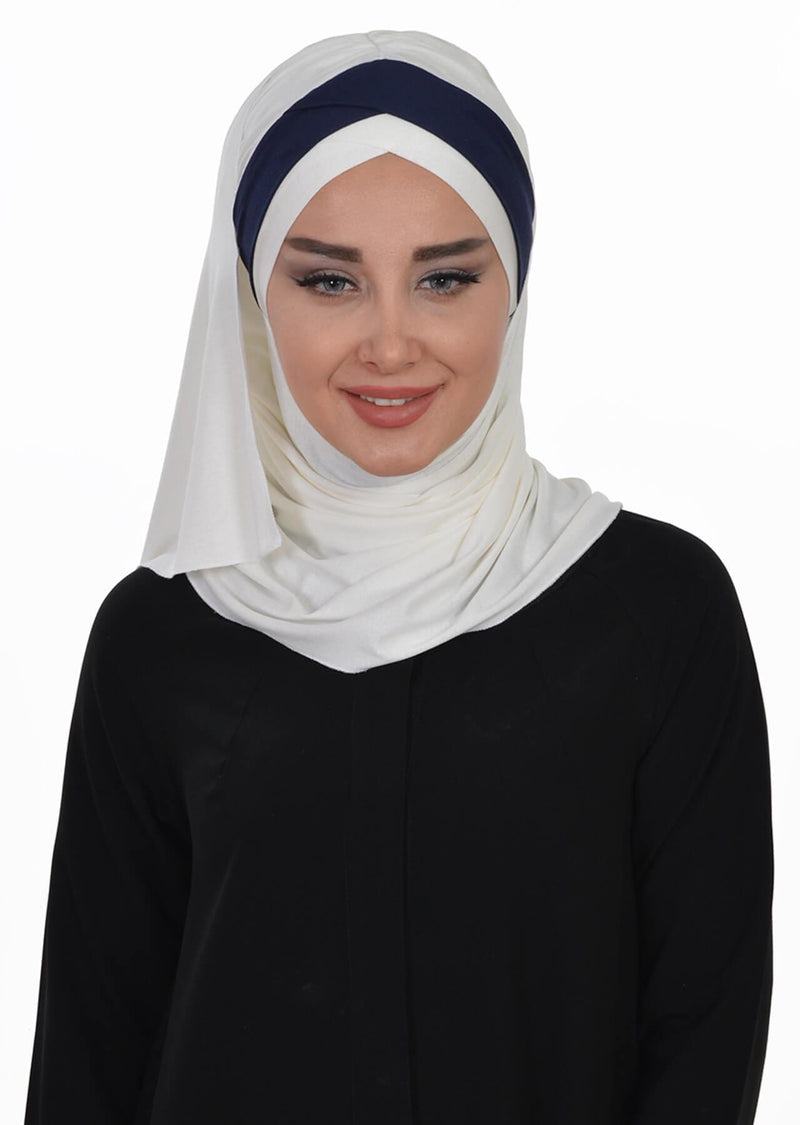 Two Colors Instant Cotton Shawl Head Wrap Ready Two Wear Head Wrap Scarf,CPS-40