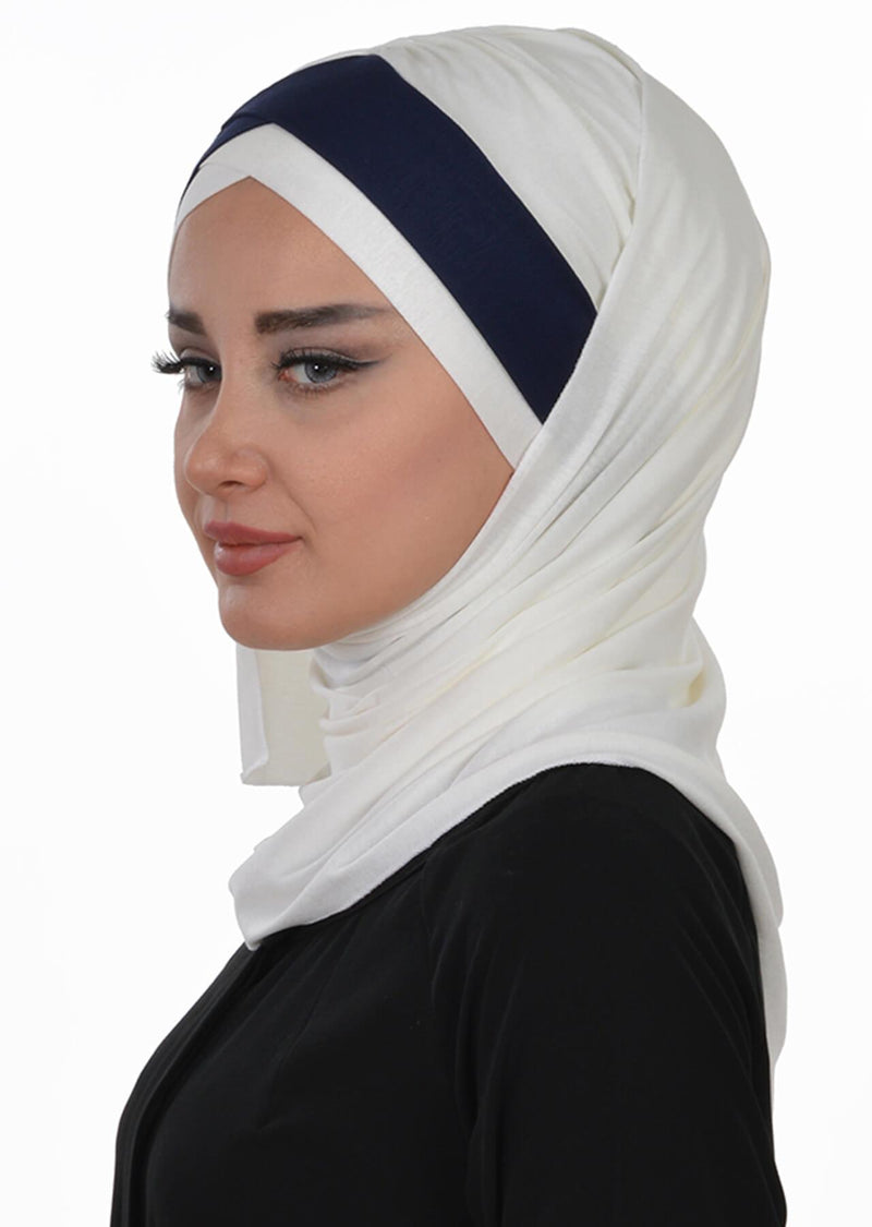 Two Colors Instant Cotton Shawl Head Wrap Ready Two Wear Head Wrap Scarf,CPS-40
