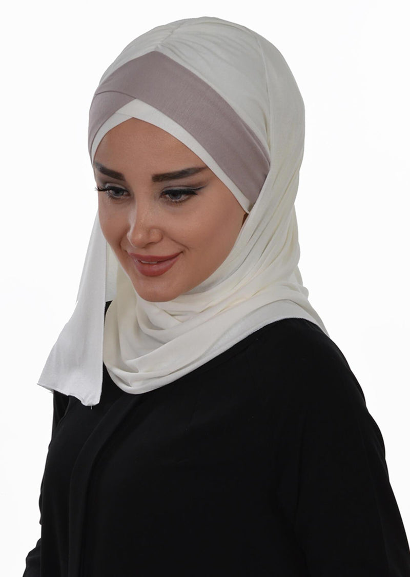 Two Colors Instant Cotton Shawl Head Wrap Ready Two Wear Head Wrap Scarf,CPS-40