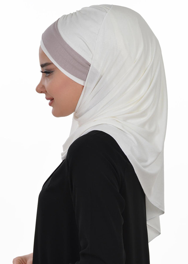 Two Colors Instant Cotton Shawl Head Wrap Ready Two Wear Head Wrap Scarf,CPS-40