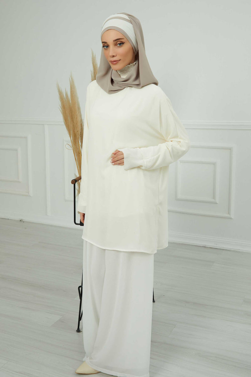 Two Colors Instant Shawl Scarf Chiffon Turban Head Wrap for Women,CPS-83