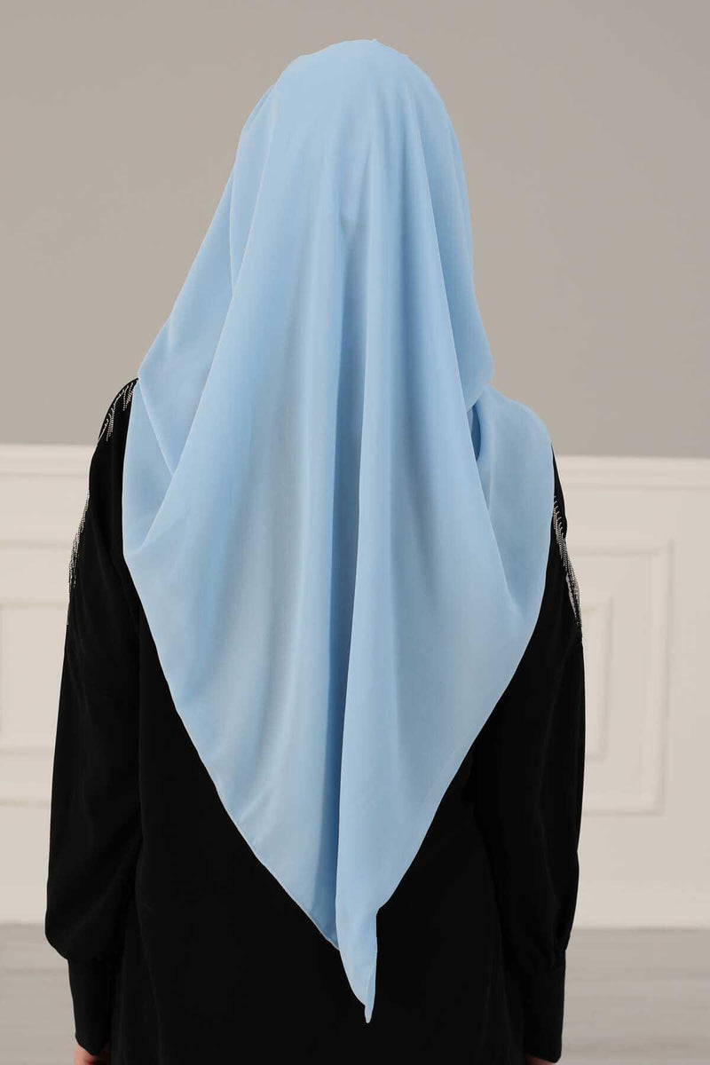 Two Colors Instant Shawl Scarf Chiffon Turban Head Wrap for Women,CPS-83