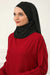 Two Colors Instant Shawl Scarf Chiffon Turban Head Wrap for Women,CPS-84 Black - Broken White