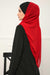 Two Colors Instant Shawl Scarf Chiffon Turban Head Wrap for Women,CPS-84 Black - Red