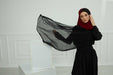Two Colors Instant Shawl Scarf Chiffon Turban Head Wrap for Women,CPS-84 Black - Maroon