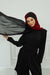 Two Colors Instant Shawl Scarf Chiffon Turban Head Wrap for Women,CPS-84 Black - Maroon