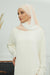 Two Colors Instant Shawl Scarf Chiffon Turban Head Wrap for Women,CPS-84 Beige-Ivory