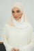 Two Colors Instant Shawl Scarf Chiffon Turban Head Wrap for Women,CPS-84 Beige-Ivory