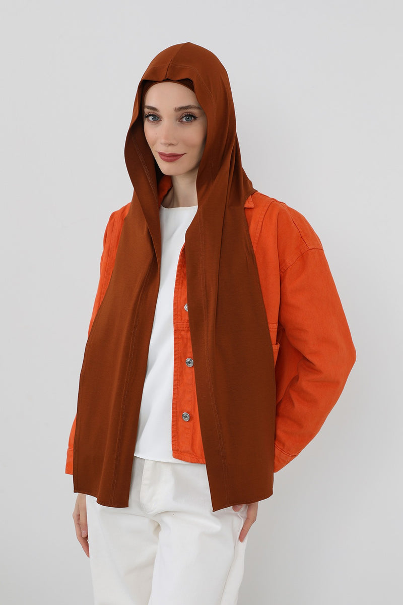 Two-Piece Jersey Hijab Set – Soft Scarf and Matching Undercap, Plain Jersey Hijab & Undercap Set for Everyday Wear,PS-57