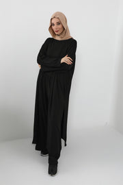 Two-Piece Jersey Hijab Set – Soft Scarf and Matching Undercap, Plain Jersey Hijab & Undercap Set for Everyday Wear,PS-57 Sand Brown