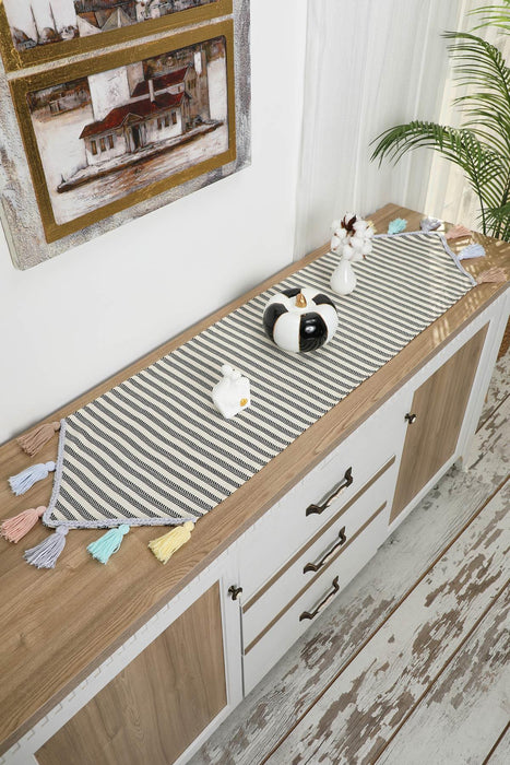 Çizgili Desen Runner 140 x 40, R-54B