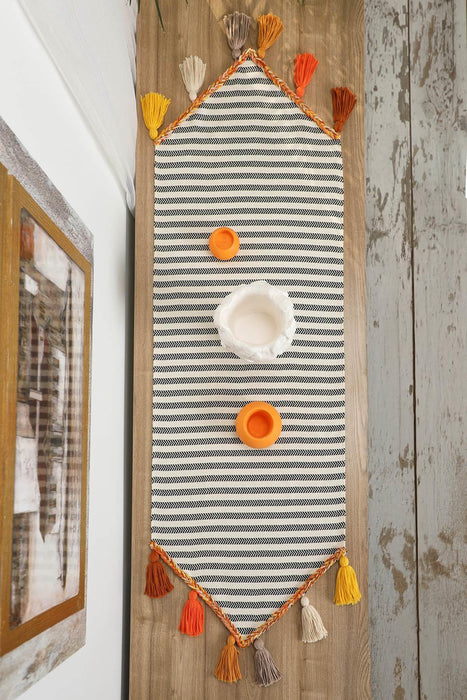 Çizgili Desen Runner 140 x 40, R-54B