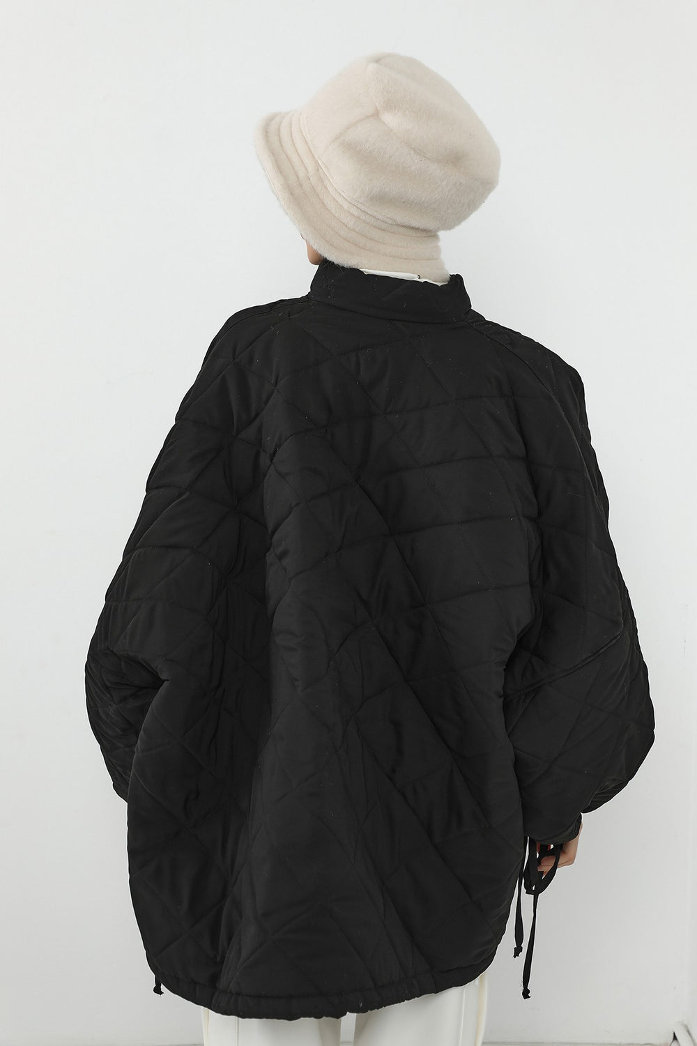 Winter Felted Wool Bucket Hat for Women, Warm and Soft Modest-Friendly Design Winter Bucket Hat,B-99DK