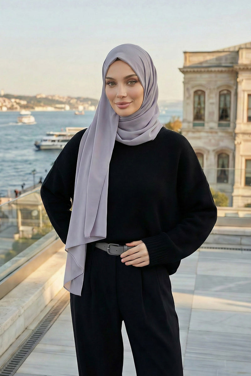 Women Instant Chiffon Shawl Modesty Turban Hijab Head Wrap Ready to Wear Women Headscarf made from Chiffon Fabric with Color Options,PS-11