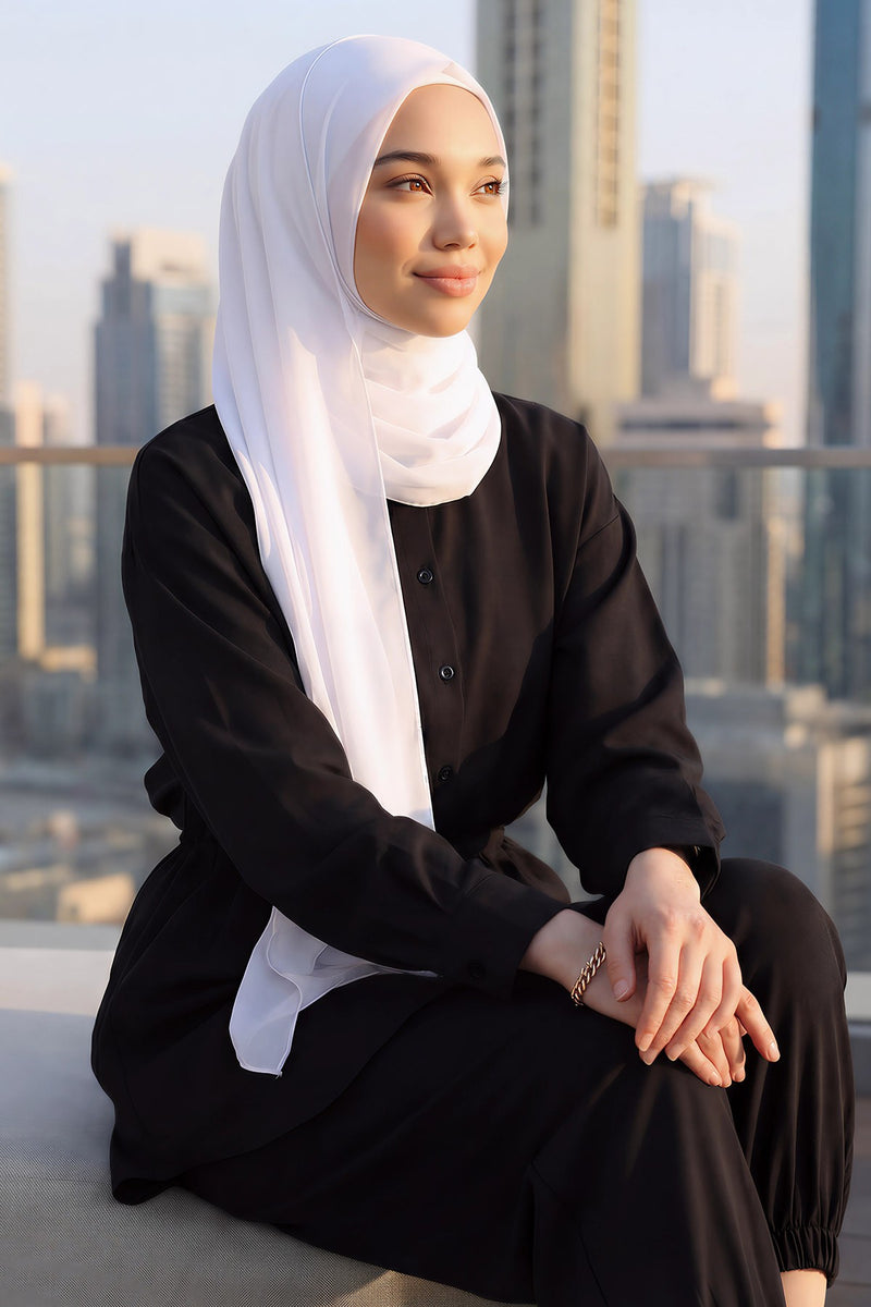 Women Instant Chiffon Shawl Modesty Turban Hijab Head Wrap Ready to Wear Women Headscarf made from Chiffon Fabric with Color Options,PS-11