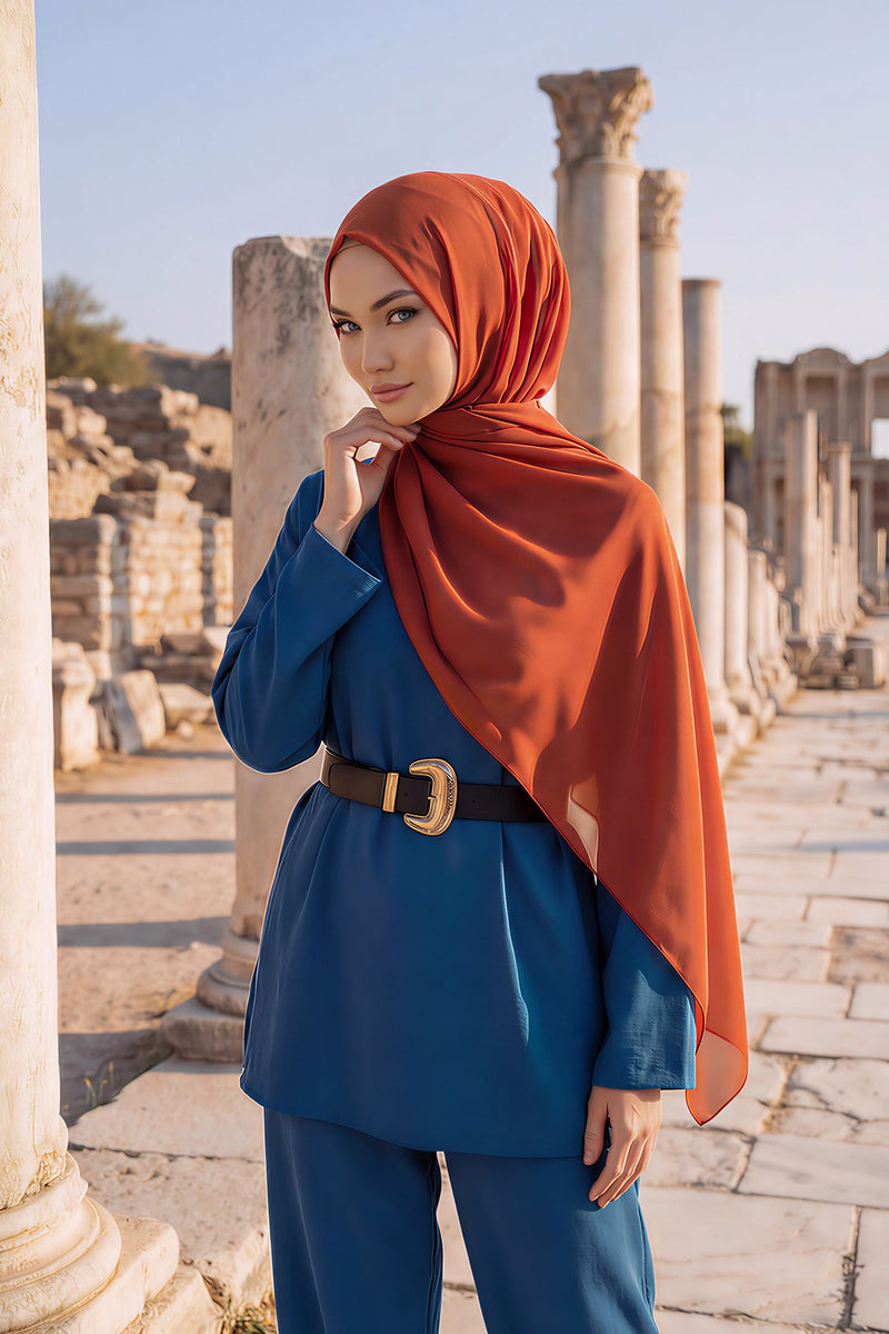 Women Instant Chiffon Shawl Modesty Turban Hijab Head Wrap Ready to Wear Women Headscarf made from Chiffon Fabric with Color Options,PS-11