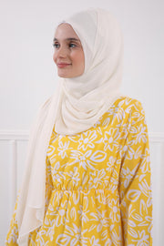 Women Instant Chiffon Shawl Modesty Turban Hijab Head Wrap Ready to Wear Women Headscarf made from Chiffon Fabric with Color Options,PS-11 Off-White