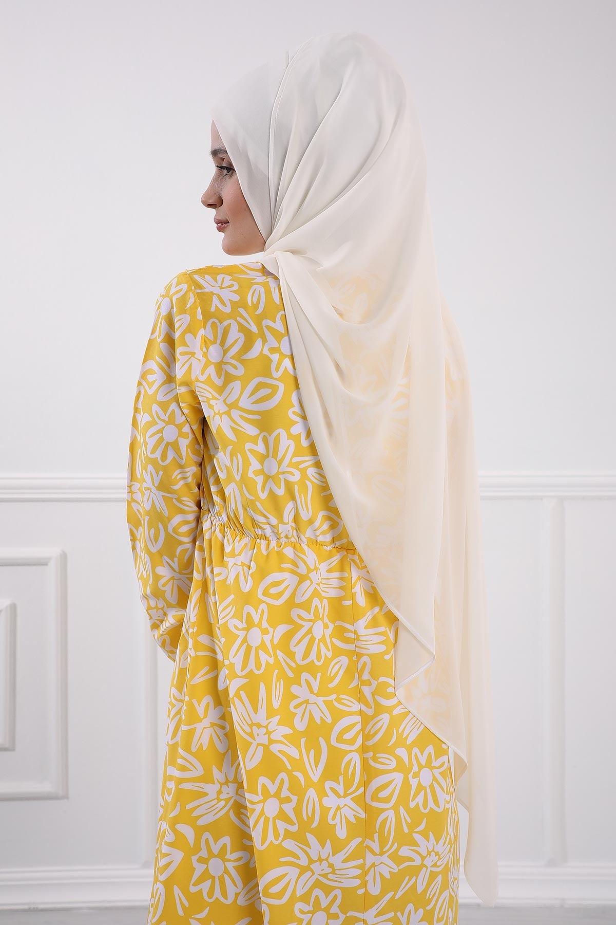 Women Instant Chiffon Shawl Modesty Turban Hijab Head Wrap Ready to Wear Women Headscarf made from Chiffon Fabric with Color Options,PS-11 Off-White