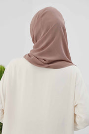 Women Instant Chiffon Shawl Modesty Turban Hijab Head Wrap Ready to Wear Women Headscarf made from Chiffon Fabric with Color Options,PS-11 Dark Mink