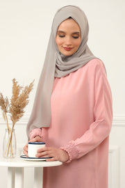Women Instant Chiffon Shawl Modesty Turban Hijab Head Wrap Ready to Wear Women Headscarf made from Chiffon Fabric with Color Options,PS-11 Mink