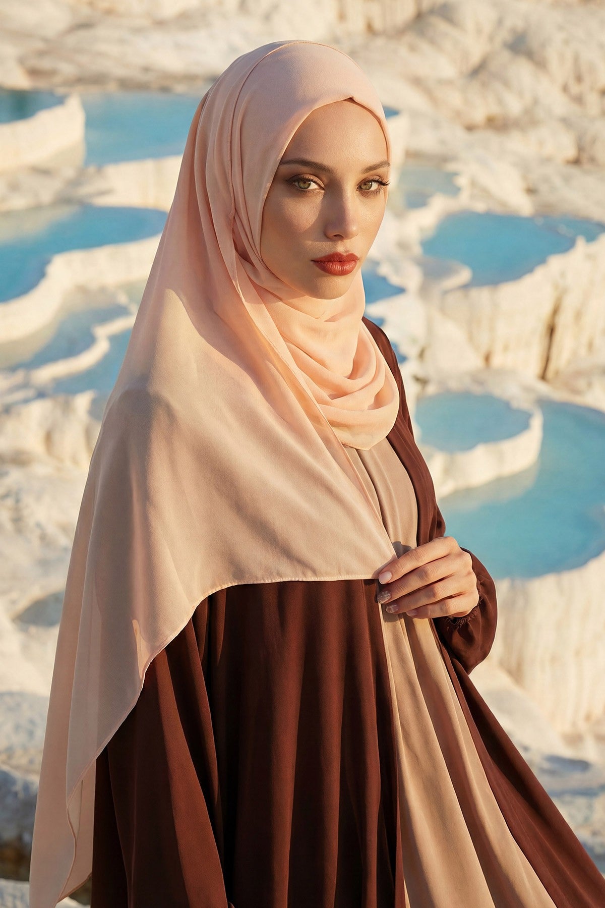 Women Instant Chiffon Shawl Modesty Turban Hijab Head Wrap Ready to Wear Women Headscarf made from Chiffon Fabric with Color Options,PS-11 Beige