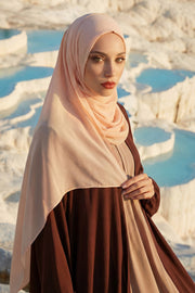 Women Instant Chiffon Shawl Modesty Turban Hijab Head Wrap Ready to Wear Women Headscarf made from Chiffon Fabric with Color Options,PS-11 Beige