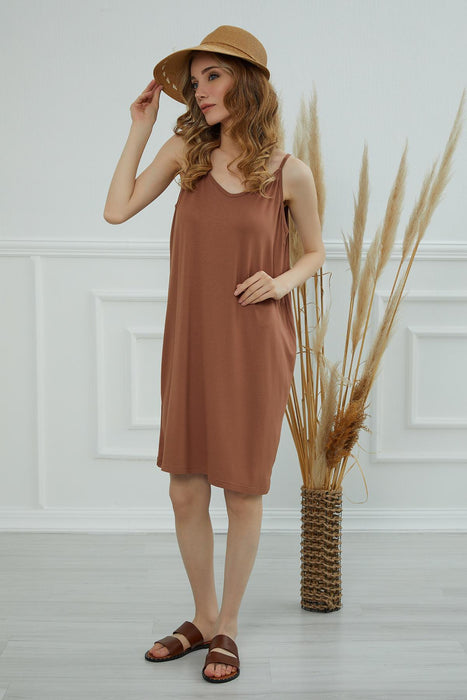 Women Casual Pullover Cotton Women Summer Strappy Dress Casual Short P Aisha s Design