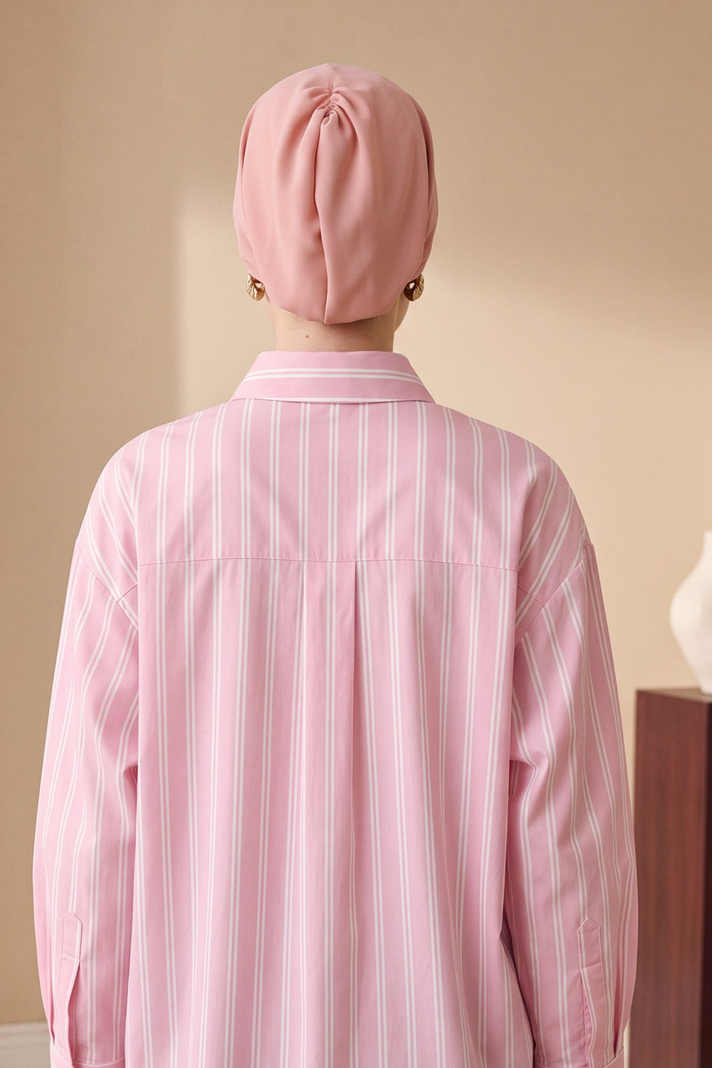 Women’s Chiffon Bonnet with Elegant Ruched Back Detail,B-102S