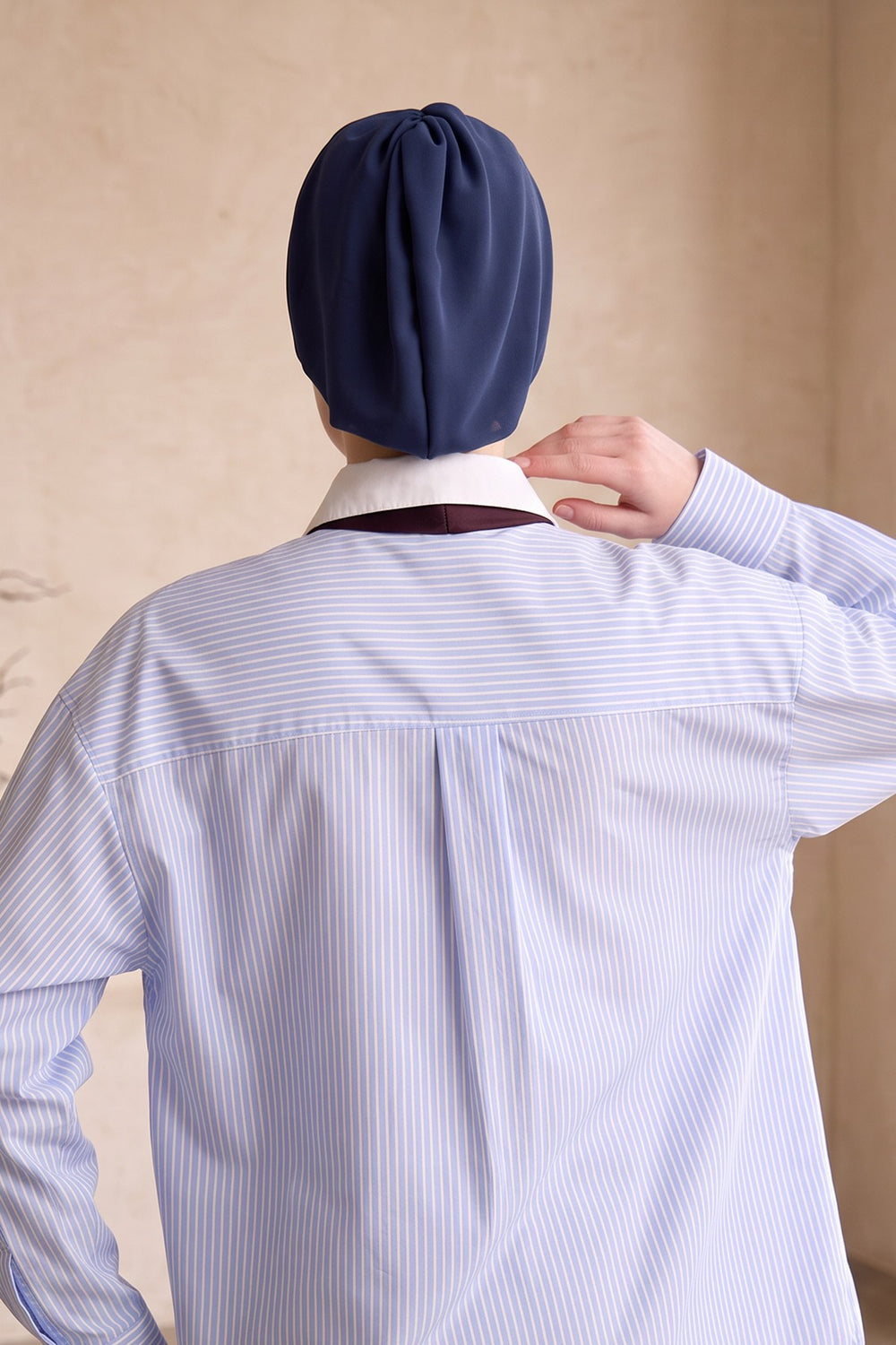 Women’s Chiffon Bonnet with Elegant Ruched Back Detail,B-102S